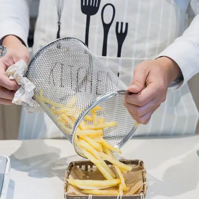 Pot à asperges en acier lourd avec panier