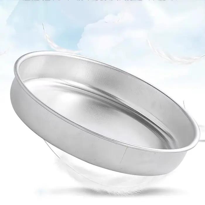 Plateau de cuisson rond en aluminium de 26 cm à fond plat pour la cuisine