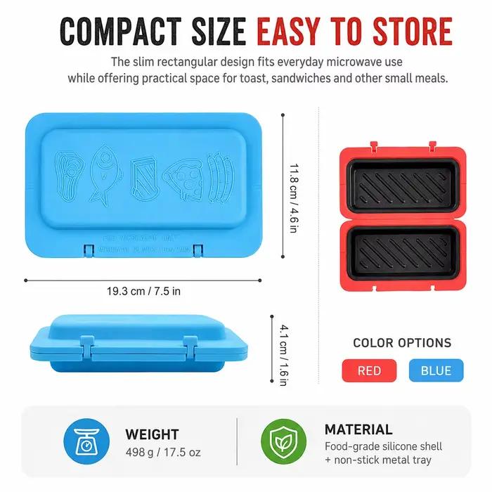 Plaque de cuisson antiadhésive pour sandwichs et paninis, mini-grille-pain, appareil à petit-déjeuner rapide, accessoires de cuisine