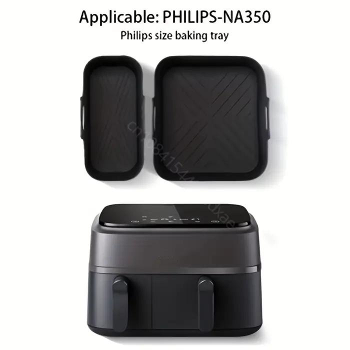 Revêtement en silicone pour friteuse à air Philips série NA350 doublure réutilisable pour cuisson savoureuse et conviviale occasions familiales et amicales