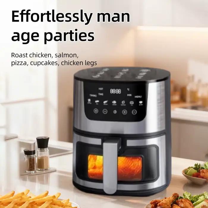 Friteuse à air visuelle DIVEDEER 4L pour la maison - Grande capacité