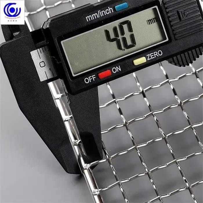 Grille de barbecue rectangulaire en acier inoxydable