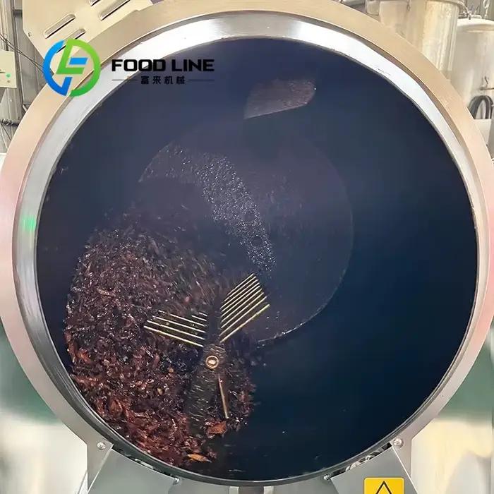 Machine à Wok de cuisson à tambour rotatif automatique, Robot de cuisson Intelligent pour frire des aliments, riz et légumes