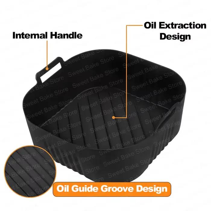 Moule antiadhésif en Silicone pour friteuse à Air réutilisable