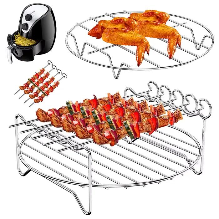 Plateau de support en acier inoxydable pour friteuse à Air et supports à vapeur