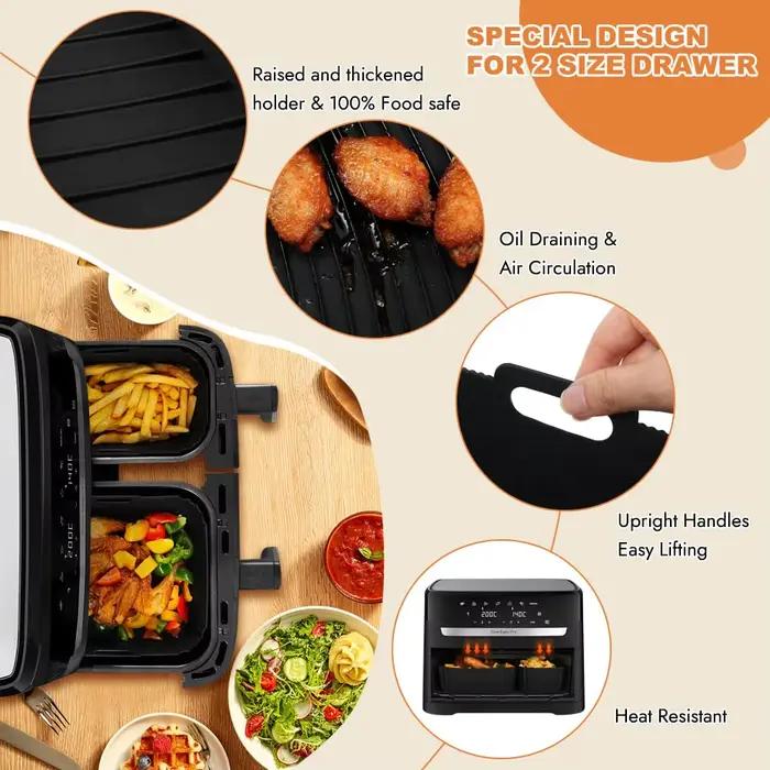 Ensemble de moules de friteuse à Air en Silicone