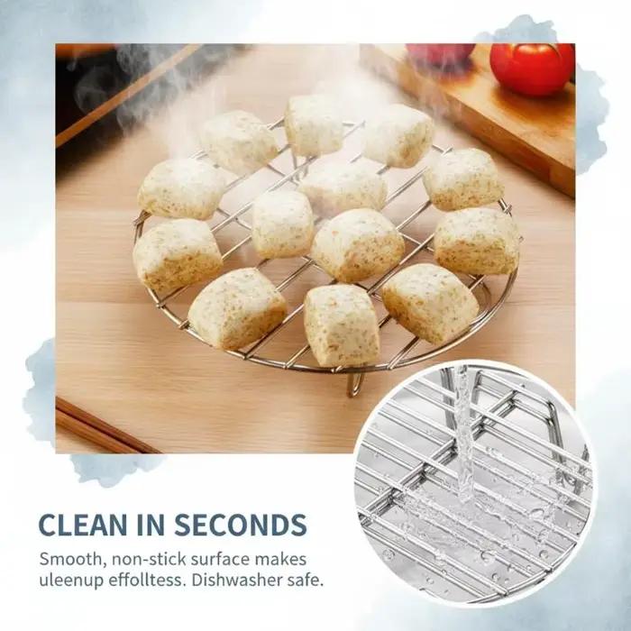 Grille de cuisson vapeur en acier inoxydable pour cuisine