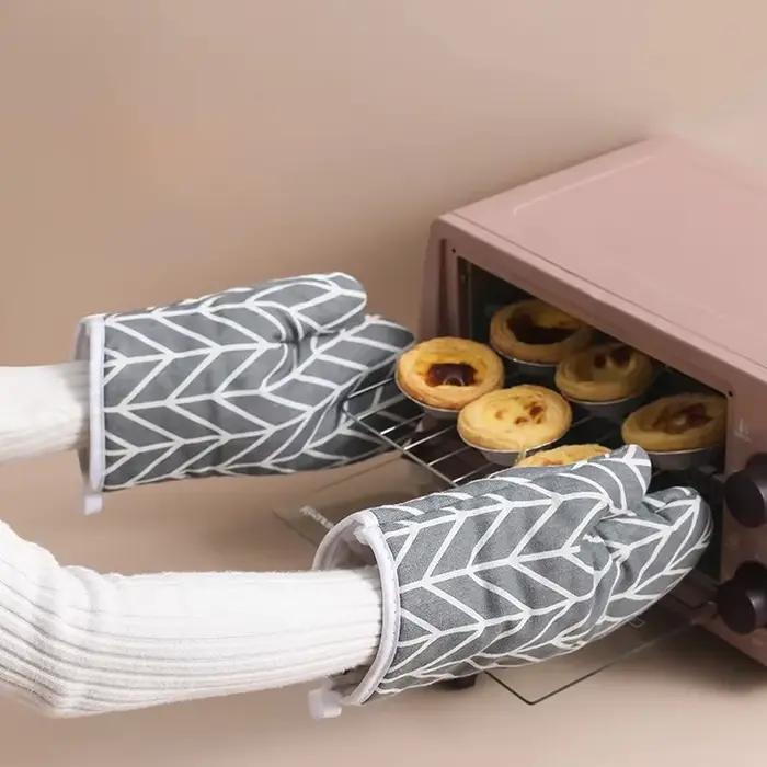 Gants de cuisson de four en lin résistants aux hautes températures