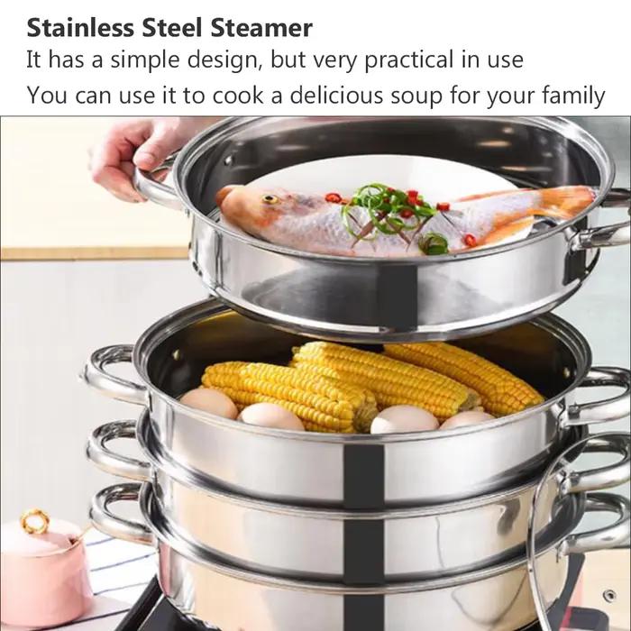 Ensembles de cuisson vapeur en acier inoxydable marmite à soupe cuiseur à vapeur cuiseur à légumes occasions spéciales à offrir