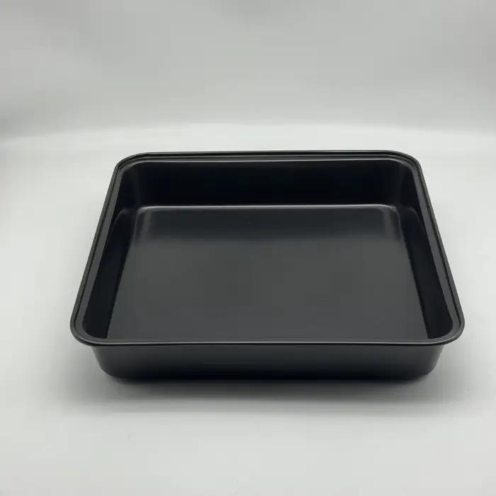 Moule à gâteau carré en acier au carbone résistant à la rouille pour brownies et lasagnes en plusieurs tailles et couleurs pour pâtissiers amateurs et professionnels
