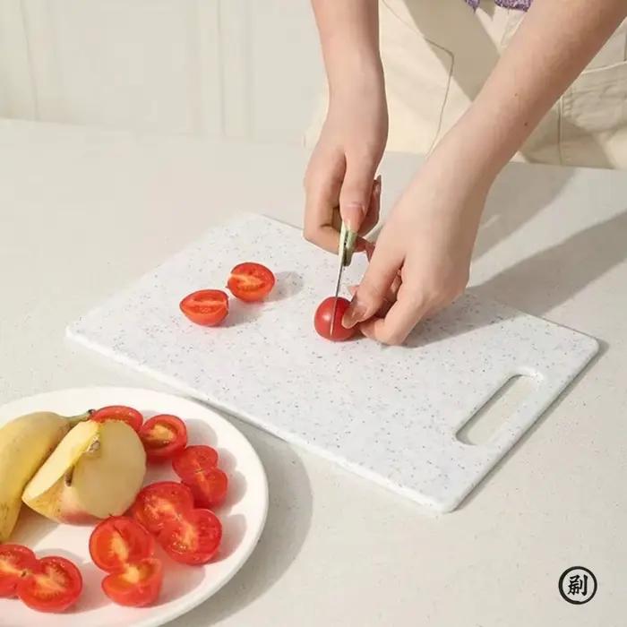 Planche à découper en PP à texture marbrée antibactérienne