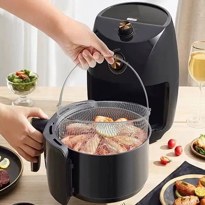 Paniers de gril pour friteuses à air accessoire de remplacement panier à vapeur en acier inoxydable pour marmite instantanée four cuiseur à vapeur polyvalent pour cuisine occassions spéciales