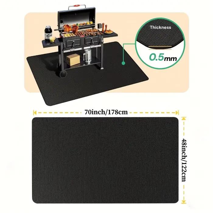 Tapis ignifuge pour barbecue extérieur