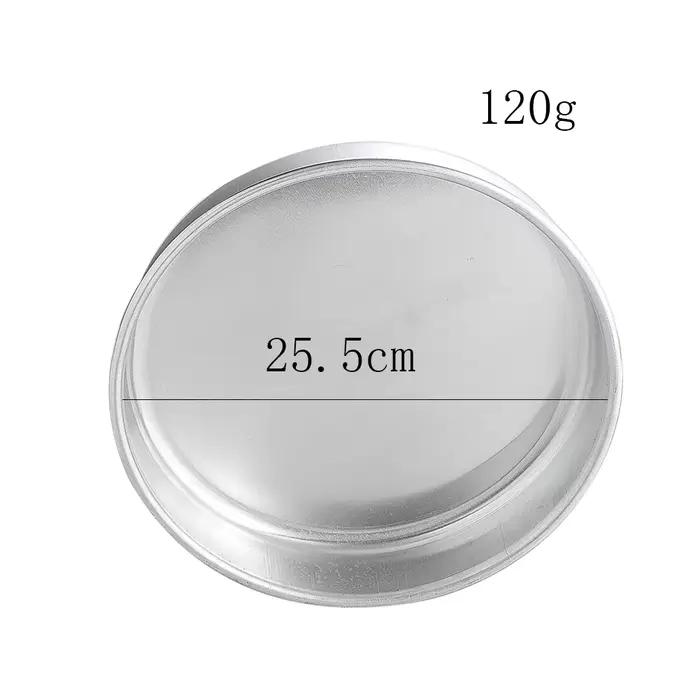 Plateau de cuisson rond en aluminium de 26 cm à fond plat pour la cuisine