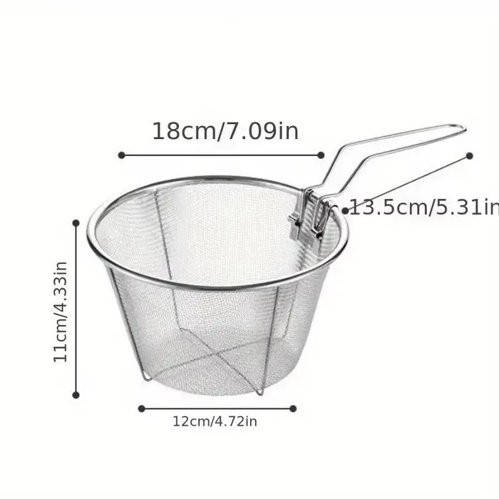Upgrade Your Kitchen with This Foldable Frying Strainer Basket - Perfect for French Fries & More!