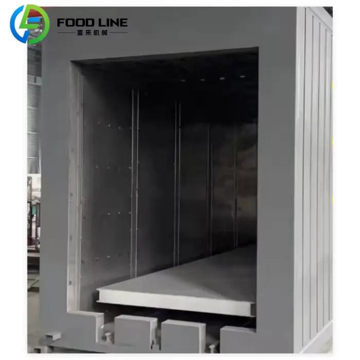 Four tunnel de cuisson pour biscuits et pain à feu direct