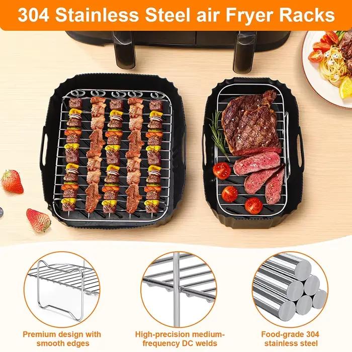 Accessoires de friteuse à Air pour panier double Zone 5