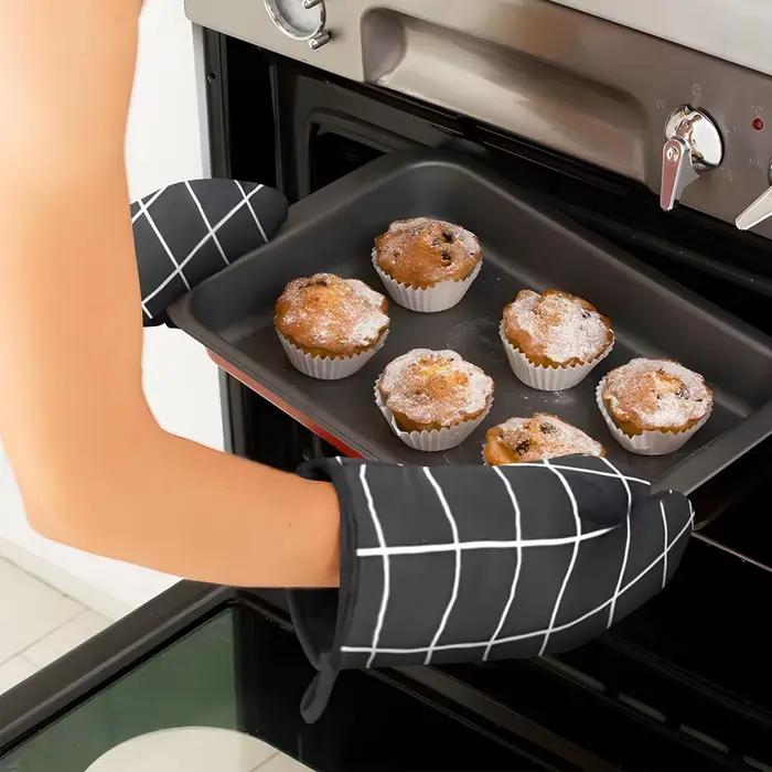 Gants de cuisson de four en lin résistants aux hautes températures