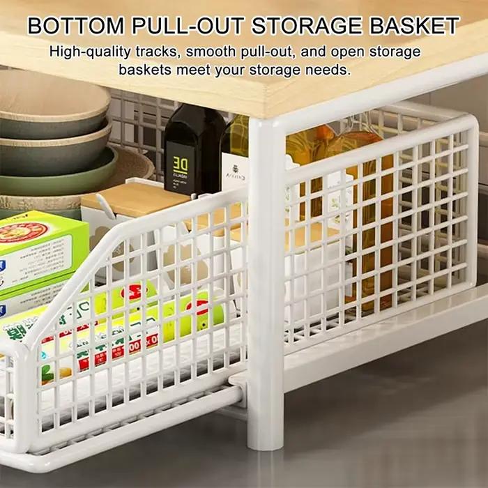 Organisateur de comptoir de cuisine – Étagère multi-usage pour micro-ondes