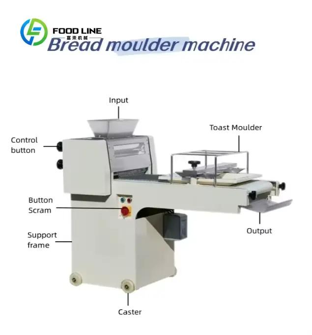 Machine à façonner la pâte à pain électrique commerciale personnalisée