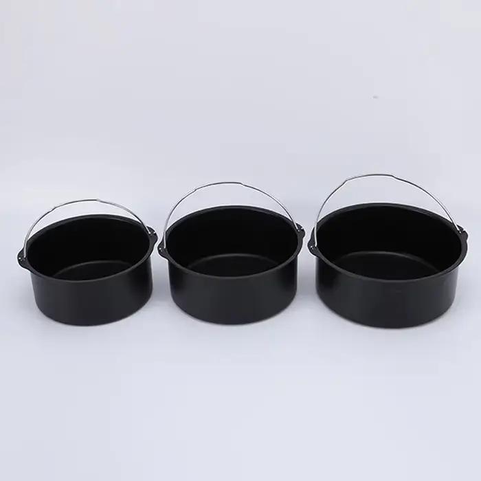 Panier de cuisson rond antiadhésif pour four à friteuse à Air de 6/7/8 pouces