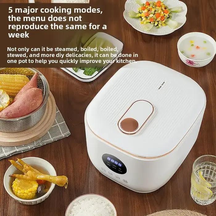 Cuiseur à riz électrique numérique intelligent multifonction 3L avec séparation de la soupe et du riz, pot intérieur antiadhésif, capacité pour 4-5 personnes, cuisson multifonctionnelle, écran LCD tactile, fonction de maintien au chaud, idéal pour la vie familiale et les occasions spéciales