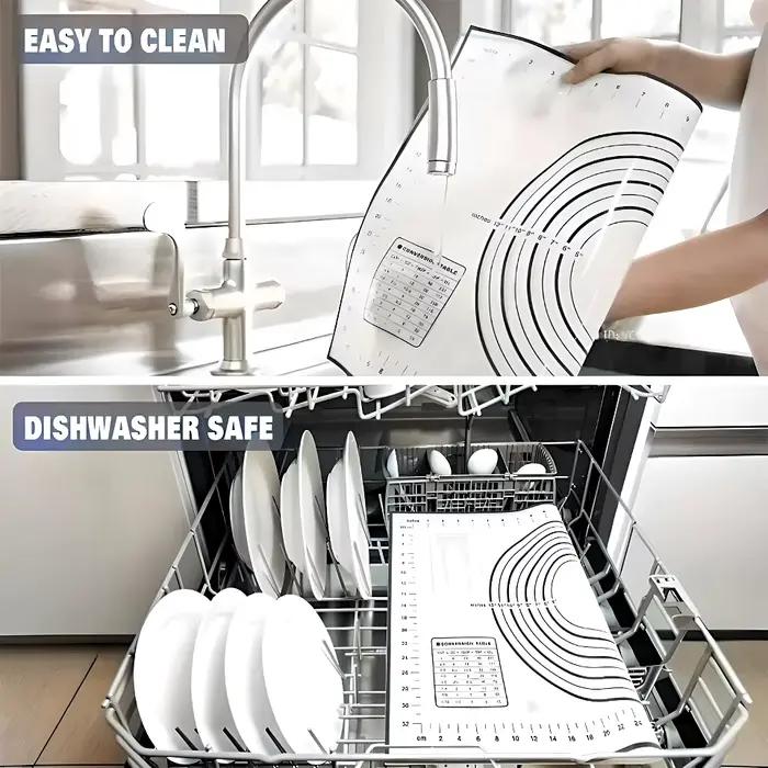 Tapis de cuisson en Silicone noir