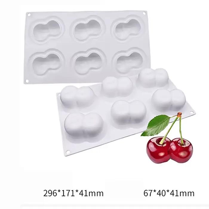 Moule à gâteau en silicone pour desserts en forme de fruits comme ananas, poire, pêche, orange, fraise, mousse et autres formes de desserts français pour occasions spéciales et créations culinaires innovantes
