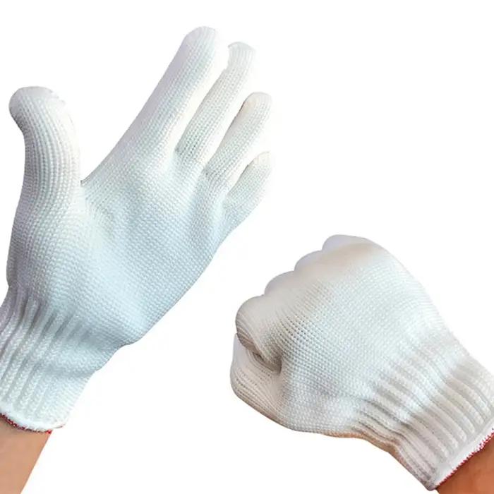 Gants résistants à la chaleur 200 degrés celsius pour four grill haute température antidérapants tricotés pour sécurité et confort de cuisine