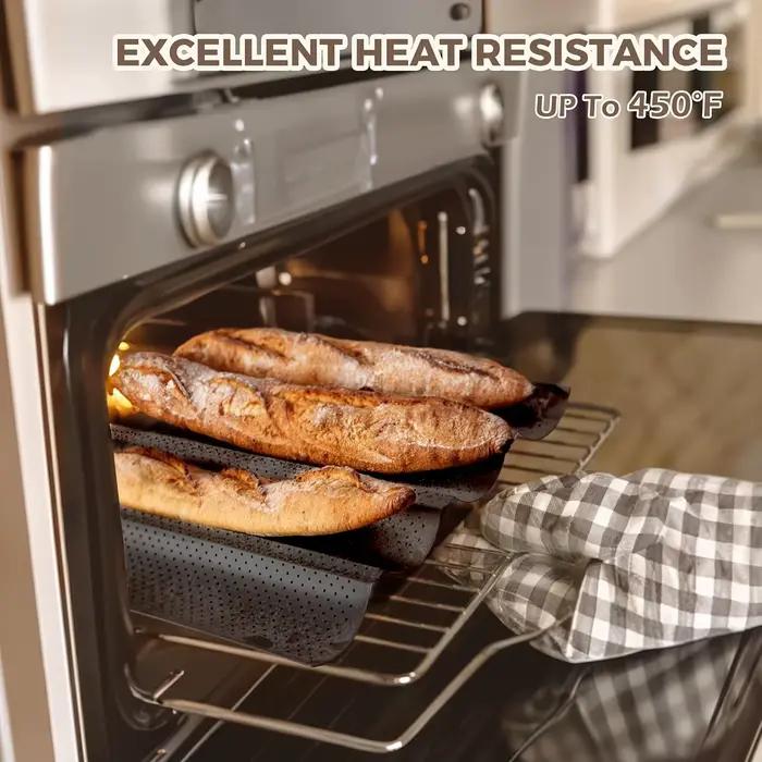 Poêle à Baguette perforée antiadhésive pour pain français