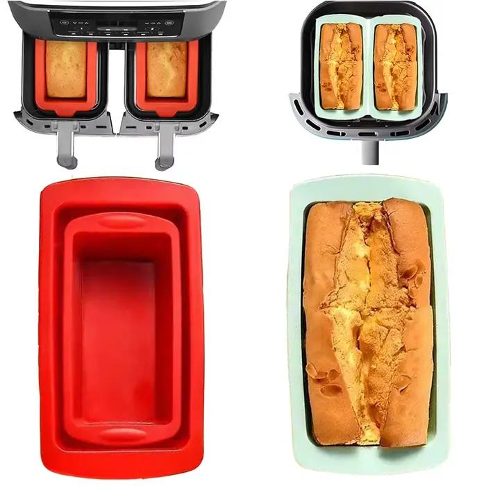Poêles de moule en silicone pour friteuses à air unisexes adultes cuisson précise formes uniques et régulières repas créatifs et savoureux occasions familiales et amicales
