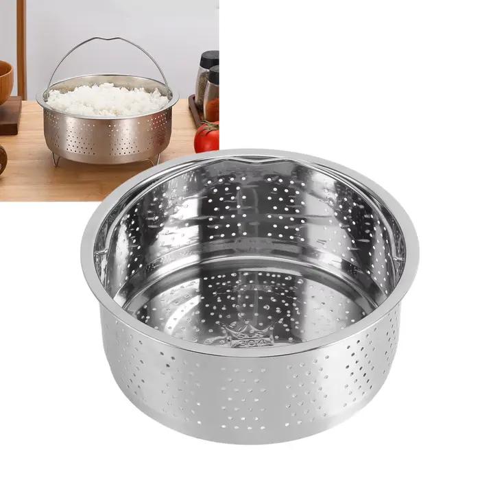 Panier à vapeur en acier inoxydable avec poignée éliminant le sucre pour cuire à la vapeur des œufs légumes fruits et autres aliments occasions spéciales famille