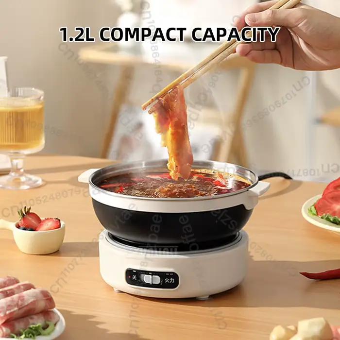 Casserole électrique multifonctionnelle en acier inoxydable durable de qualité alimentaire