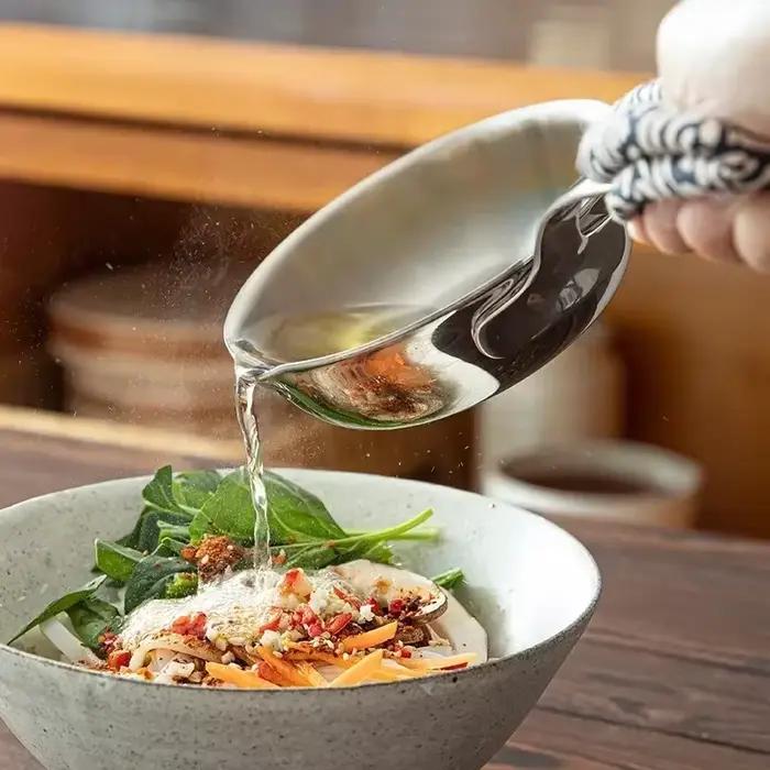 Mini Poêle en Acier Inoxydable 12cm pour Cuisson Anti-Brûlure, Accessoire de Cuisine Multifonctionnel Idéal pour Plats Familiers et Préparations de Compléments Alimentaires pour Bébés