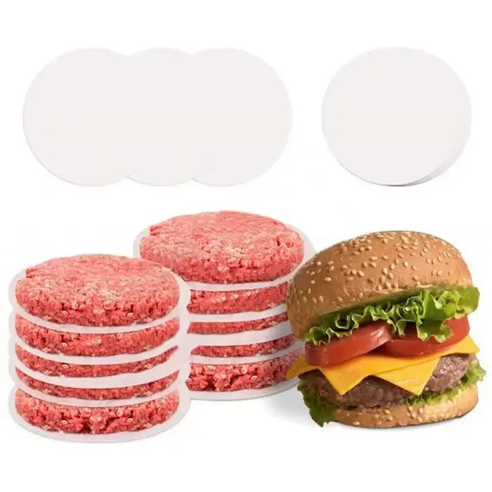 100 pièces revêtement en papier de cuisson four à barbecue galettes Hamburger