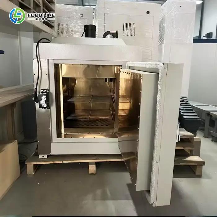 Four de séchage silencieux personnalisé pour poisson et viande, technologie avancée, fonctionnement silencieux, conception élégante, efficacité maximale, cuisine professionnelle, qualité supérieure, transformation alimentaire, industrie de la viande, usine de poisson, processus de séchage optimisé