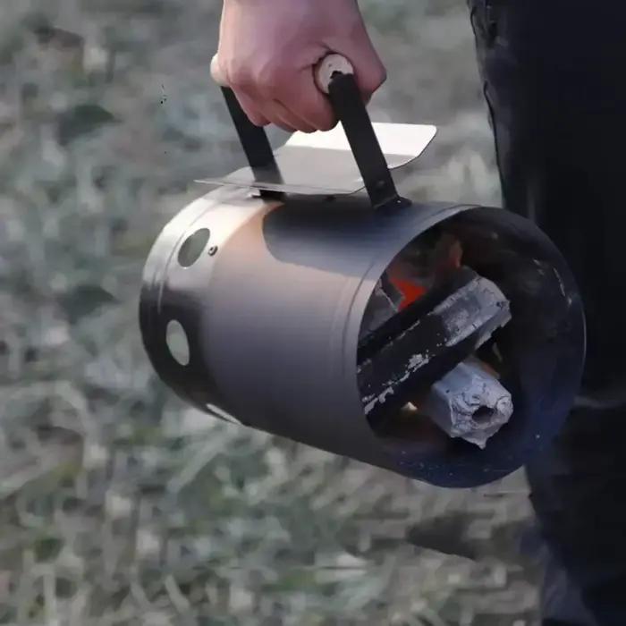 Baril de feu à charbon de bois rapide