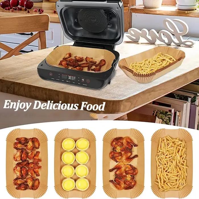 Papier jetable pour friteuse à Air, antiadhésif, tapis de cuisson pour friteuse à air, résistant à l