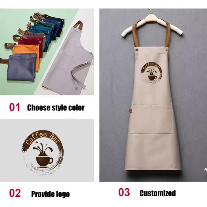 Vêtements de cuisine imperméables avec Logo imprimé brodé personnalisé, vêtements de cuisson pour Ch