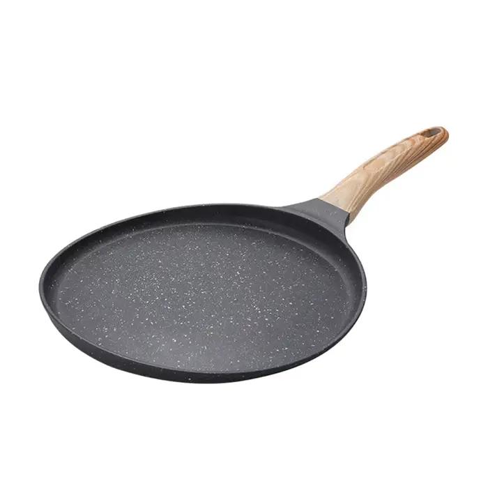 Poêle à crêpes antiarina, poêle Dosa à revêtement de granit pour la cuisson, poêle plate pour tortil
