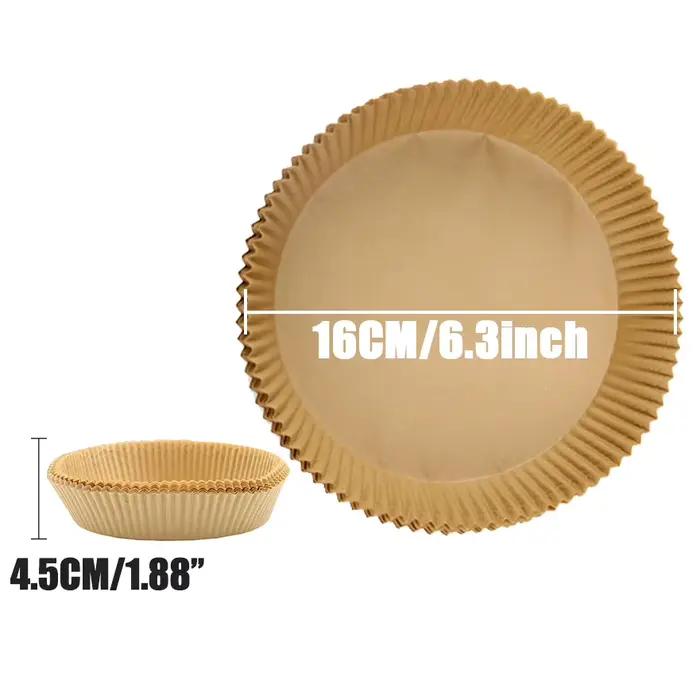 Papier sulfurisé jetable pour friteuse à air 16-23CM, tapis antiadhésif pour cuiseur vapeur, carré e