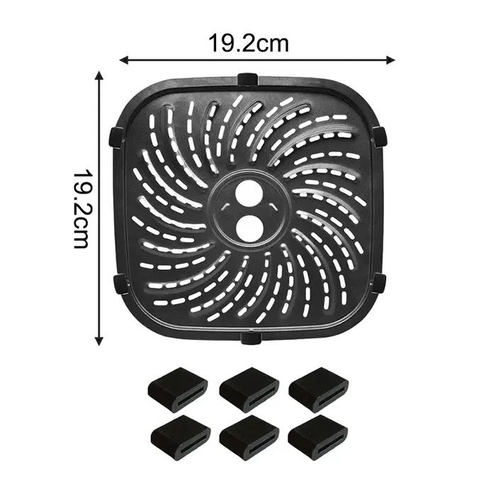 Poêle à griller conçue pour s'adapter à la friteuse à air PowerXL Pro 6 QT avec revêtement émaillé e
