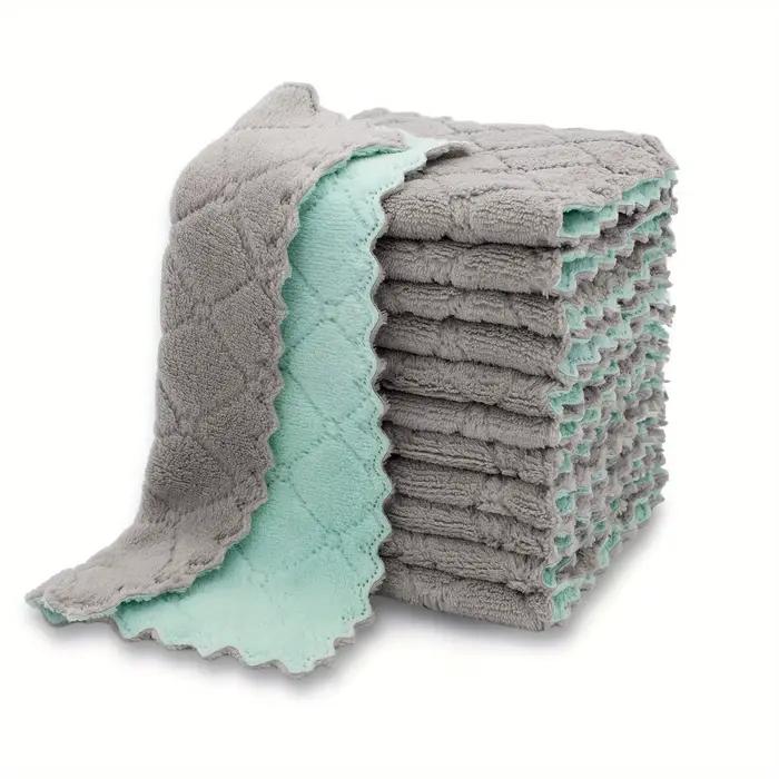 10 pièces serviettes de cuisine et torchons chiffon, petites serviettes de lavage de la vaisselle 9,