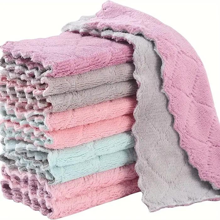 10 pièces serviettes de cuisine et torchons chiffon, petites serviettes de lavage de la vaisselle 9,