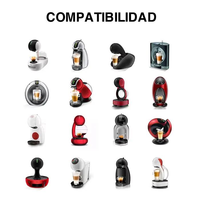 Capsule Dolce Gusto rechargeable en métal inoxydable, couvercle en Silicone, Machine à café Dolci Gu