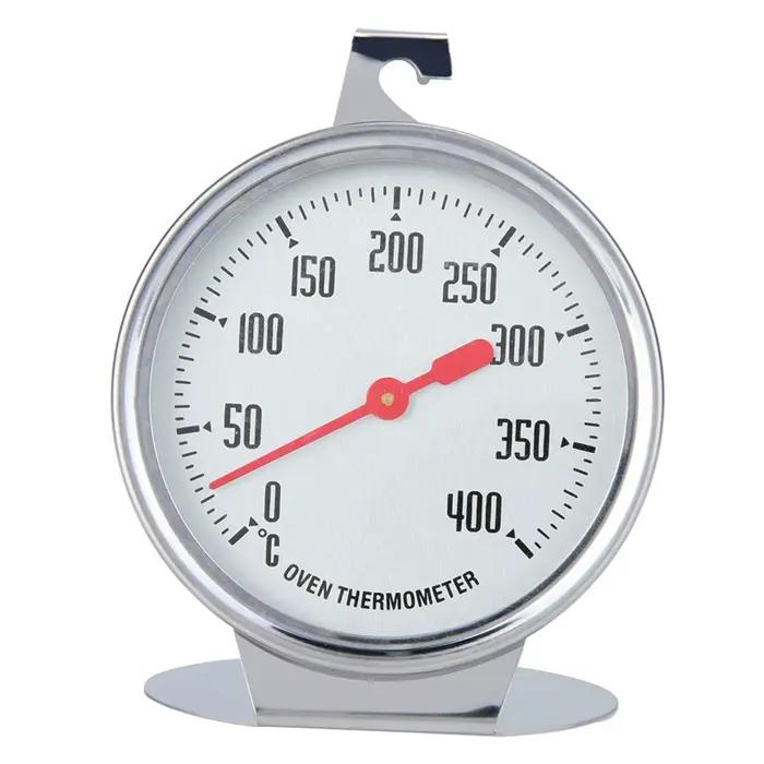 Thermomètre de four vertical en acier inoxydable 0-400 degrés, grand thermomètre de cuisine pour la