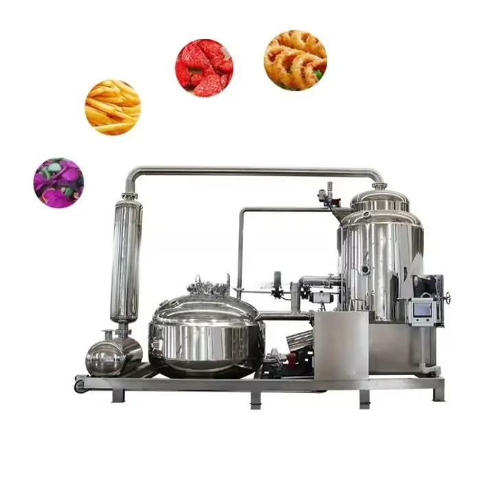 Machine à frire sous vide à faible teneur en huile saine, friteuse professionnelle pour chips de fru