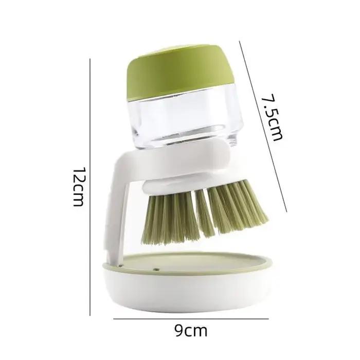 Brosse à vaisselle avec distributeur de savon, multi-usage, brosse à récurer pour la cuisine domesti