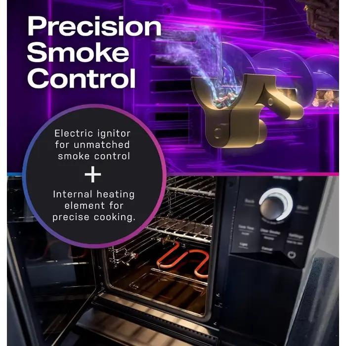 Fumeur de granulés d'intérieur intelligent, avec filtration active de fumée, 5 réglages de contrôle
