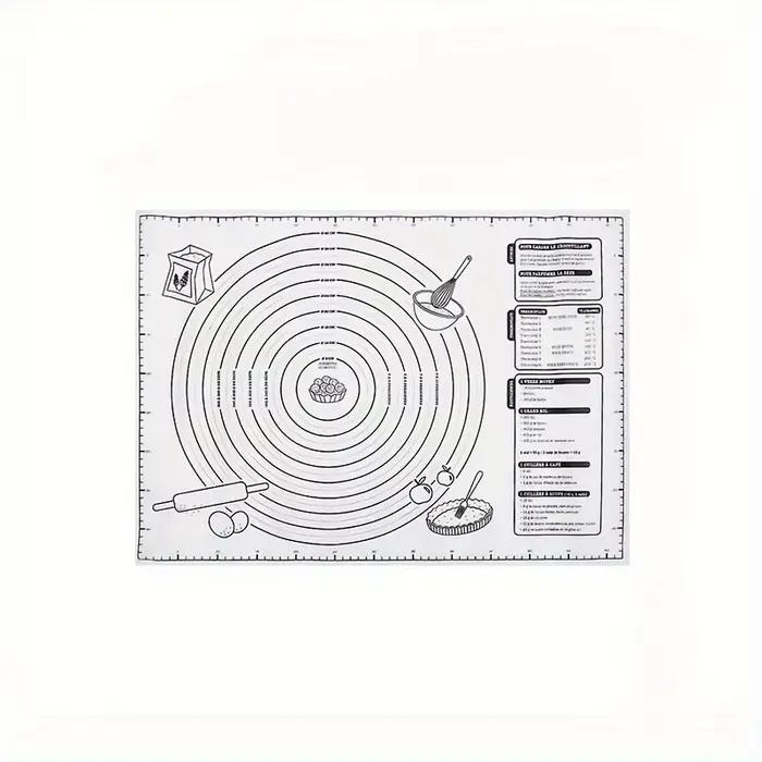 Tampon en Silicone tapis de cuisson feuille pétrissage pâte tapis pour cuisine pâte à rouler Pizza g